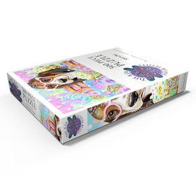 Darstellung des Puzzle Motivs Donut-Süße Hündin - Sheena Pike - Puzzleteile: 500