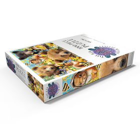 Darstellung des Puzzle Motivs Bienen und Honigbären - Sheena Pike - Puzzleteile: 1000