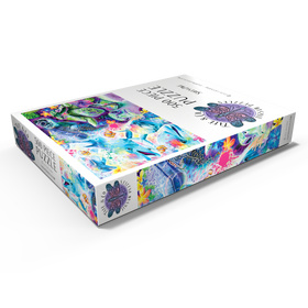 Darstellung des Puzzle Motivs Magische Delfine und Schildkröten - Sheena Pike - Puzzleteile: 500