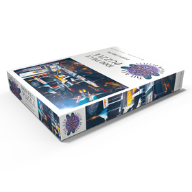 Alternative Darstellung des Puzzle-Motivs Landebahn der Raumstation - Anthony Christou – Puzzleteile: 1000