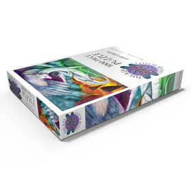 Darstellung des Puzzle Motivs Flauschiger süßer Drache - Anthony Christou - Puzzleteile: 1000