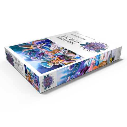 Darstellung des Puzzle Motivs Alice im Wunderland-Teeparty - Anthony Christou Alice in Wonderland Tea Party - Anthony Christou 500 Puzzle Schachtel Ansicht1