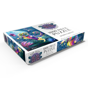 Alternative Darstellung des Puzzle-Motivs Regenbogen-Cheshire-Katze, Alice im Wunderland - Anthony Christou – Puzzleteile: 1000