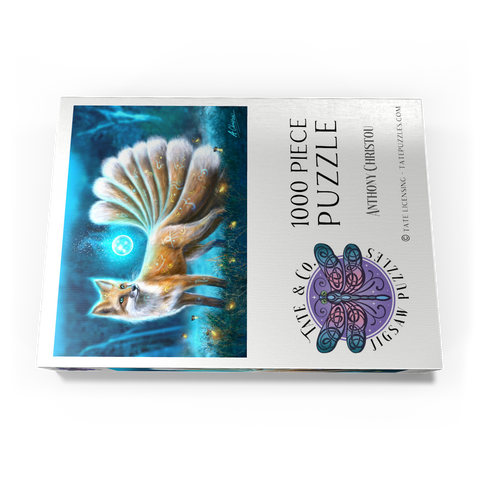 Darstellung des Puzzle Motivs Kitsune Japanischer Fuchs - Anthony Christou Kitsune Japanese fox -Anthony Christou 1000 Puzzle Schachtel Ansicht3
