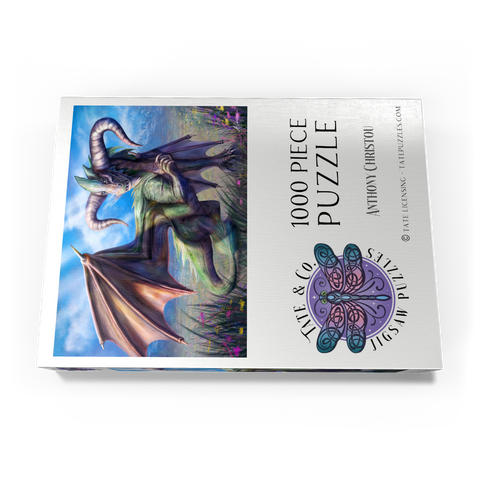 Darstellung des Puzzle Motivs Stier-Drachen-Tierkreiszeichen - Anthony Christou Taurus Dragon Zodiac - Anthony Christou 1000 Puzzle Schachtel Ansicht3