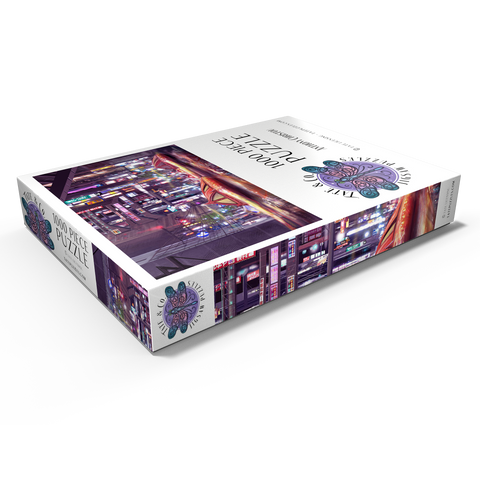 Darstellung des Puzzle Motivs Zukunftsvision von Tokio im Cyberpunk-Stil - Anthony Christou Future Tokyo Cyberpunk - Anthony Christou 1000 Puzzle Schachtel Ansicht1