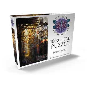 Darstellung des Puzzle Motivs –Kowloon-China Cyberpunk Landscape - Anthony Christou 1000 Puzzle Schachtel Ansicht2