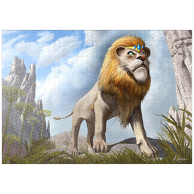 Darstellung des Puzzle-Motivs Löwenstolz - Anthony Christou – Puzzleteile: 1000