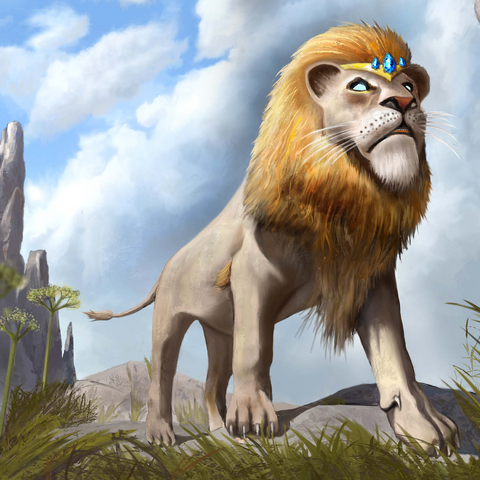 Darstellung des Puzzle Motivs Löwenstolz - Anthony Christou Lions Pride - Anthony Christou 1000 Puzzle 3D Modell