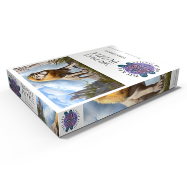 Darstellung des Puzzle Motivs Lions Pride - Anthony Christou 500 Puzzle Schachtel Ansicht1