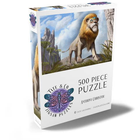 Darstellung des Puzzle Motivs Löwenstolz - Anthony Christou Lions Pride - Anthony Christou 500 Puzzle Schachtel Ansicht2