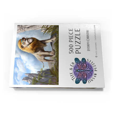 Darstellung des Puzzle Motivs Löwenstolz - Anthony Christou Lions Pride - Anthony Christou 500 Puzzle Schachtel Ansicht3