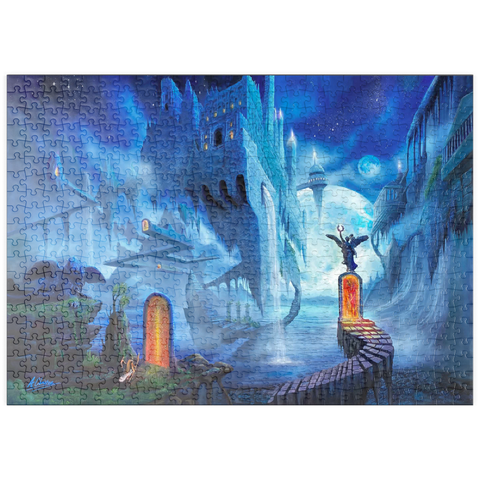 Darstellung des Puzzle Motivs Ozean-Traumlandschaft Nerostrios Landschaft - Anthony Christou puzzleplate Ocean Dreamscape Nerostrios Landscape -Anthony Christou 500 Puzzle