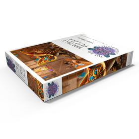 Alternative Darstellung des Puzzle-Motivs Bixie-Katzen-Drache - Anthony Christou – Puzzleteile: 1000