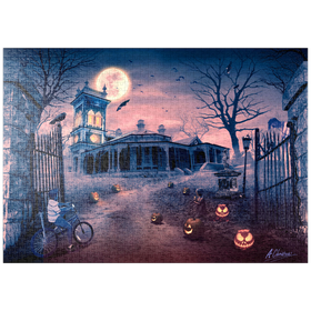 Darstellung des Puzzle-Motivs Halloween-Horror-Spukhaus Madness - Anthony Christou – Puzzleteile: 1000