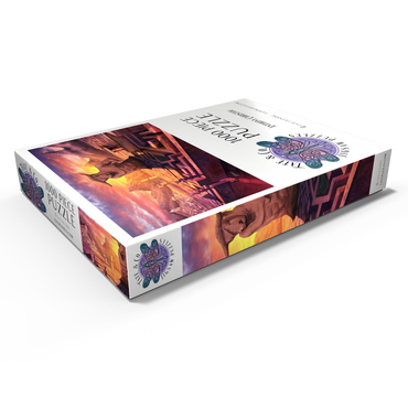Darstellung des Puzzle Motivs Greek Labyrinth of Alithiiria  Mythology -Anthony Christou 1000 Puzzle Schachtel Ansicht1