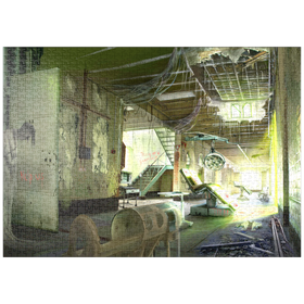 Darstellung des Puzzle-Motivs Echos des Asyl-Horrors zu Halloween - Anthony Christou – Puzzleteile: 1000