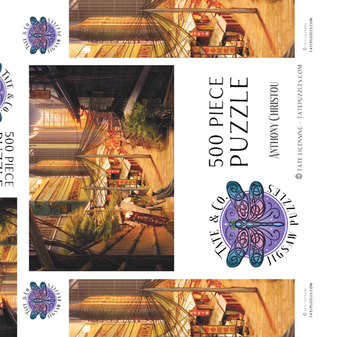 Darstellung des Puzzle Motivs Cyberpunk-Märkte in Tokio, Japan - Anthony Christou Cyberpunk Tokyo Markets Japan - Anthony Christou 500 Puzzle Schachtel 3D Modell