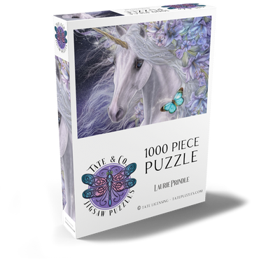 Darstellung des Puzzle Motivs Lillicorn Floral Unicorn - Laurie Prindle 1000 Puzzle Schachtel Ansicht2