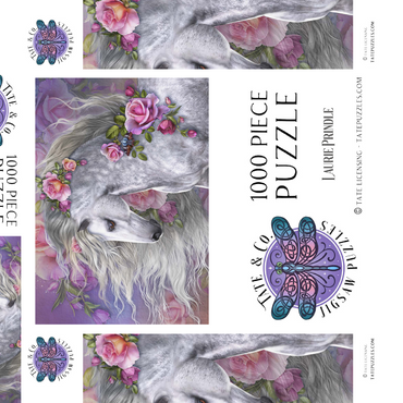 Darstellung des Puzzle Motivs Summer Rose Horse - Laurie Prindle 1000 Puzzle Schachtel 3D Modell