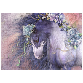 Darstellung des Puzzle Motivs Frühlingsblühendes Pferd - Laurie Prindle - Puzzleteile: 500