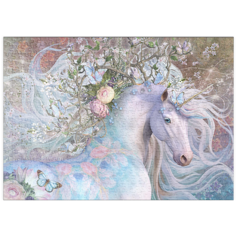 Darstellung des Puzzle Motivs Frühlings-Tagundnachtgleiche Pferd - Laurie Prindle puzzleplate Spring Equinox Horse - Laurie Prindle 500 Puzzle