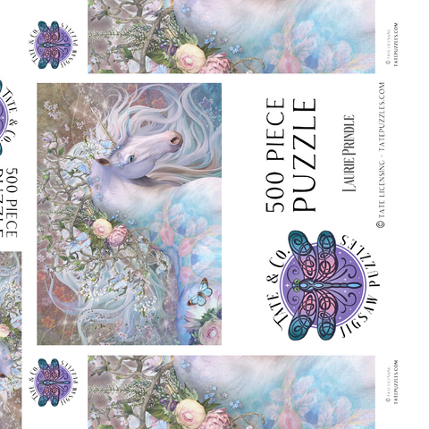 Darstellung des Puzzle Motivs Frühlings-Tagundnachtgleiche Pferd - Laurie Prindle Spring Equinox Horse - Laurie Prindle 500 Puzzle Schachtel 3D Modell