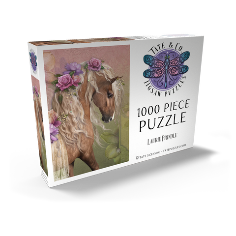 Darstellung des Puzzle Motivs Schönes Pferd - Laurie Prindle Beau Cheval Horse - Laurie Prindle 1000 Puzzle Schachtel Ansicht2