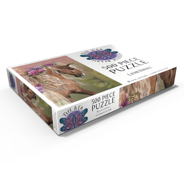 Darstellung des Puzzle Motivs Beau Cheval Horse - Laurie Prindle 500 Puzzle Schachtel Ansicht1