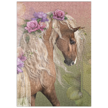 Darstellung des Puzzle Motivs puzzleplate Beau Cheval Horse - Laurie Prindle 500 Puzzle
