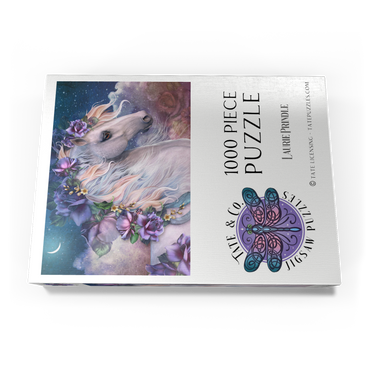 Darstellung des Puzzle Motivs MoonFlower Horse - Laurie Prindle 1000 Puzzle Schachtel Ansicht3