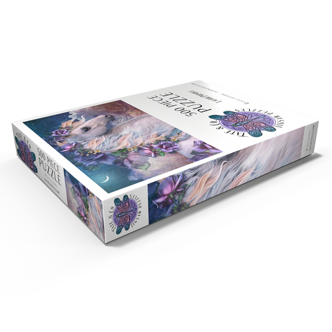 Darstellung des Puzzle Motivs MoonFlower Horse - Laurie Prindle MoonFlower Horse - Laurie Prindle 500 Puzzle Schachtel Ansicht1