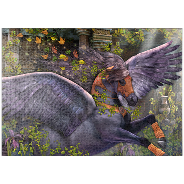 Darstellung des Puzzle Motivs puzzleplate Gwarchodwyr Fantasy Horse - Laurie Prindle 1000 Puzzle