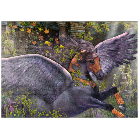Darstellung des Puzzle Motivs Gwarchodwyr Fantasy-Pferd - Laurie Prindle puzzleplate Gwarchodwyr Fantasy Horse - Laurie Prindle 1000 Puzzle