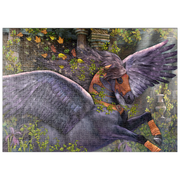 Darstellung des Puzzle Motivs puzzleplate Gwarchodwyr Fantasy Horse - Laurie Prindle 500 Puzzle