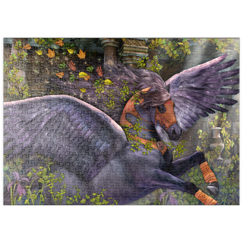 Darstellung des Puzzle Motivs Gwarchodwyr Fantasy-Pferd - Laurie Prindle puzzleplate Gwarchodwyr Fantasy Horse - Laurie Prindle 500 Puzzle