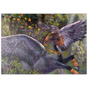 Darstellung des Puzzle Motivs Gwarchodwyr Fantasy-Pferd - Laurie Prindle - Puzzleteile: 500