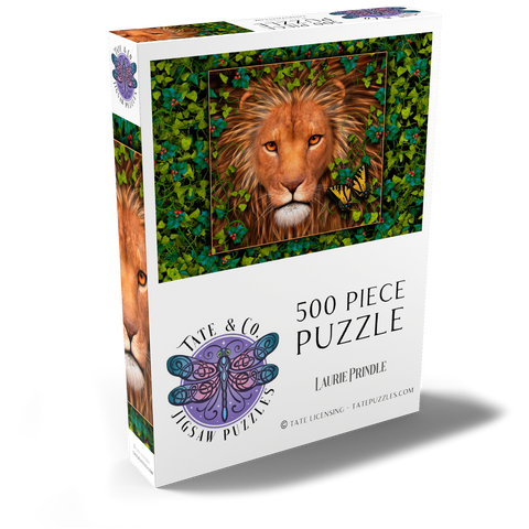 Darstellung des Puzzle Motivs Die Rückkehr des Königs Wildtiere - Laurie Prindle Return of the King Wildlife - Laurie Prindle 500 Puzzle Schachtel Ansicht2