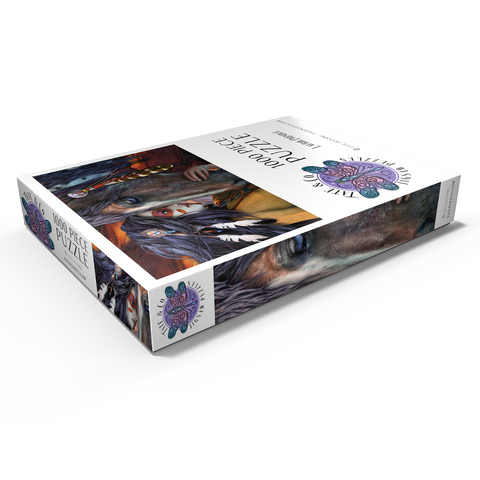 Darstellung des Puzzle Motivs Seelenberührung Pferd - Laurie Prindle Soul Touch Horse Laurie Prindle 1000 Puzzle Schachtel Ansicht1