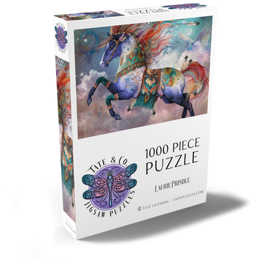 Darstellung des Puzzle Motivs DreamChaser Horse Laurie Prindle 1000 Puzzle Schachtel Ansicht2