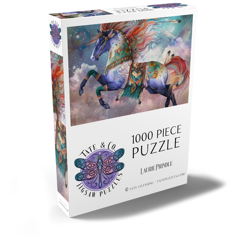 Darstellung des Puzzle Motivs Traumjäger Pferd -  Laurie Prindle DreamChaser Horse Laurie Prindle 1000 Puzzle Schachtel Ansicht2