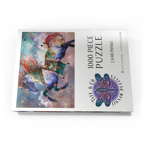 Darstellung des Puzzle Motivs Traumjäger Pferd -  Laurie Prindle DreamChaser Horse Laurie Prindle 1000 Puzzle Schachtel Ansicht3