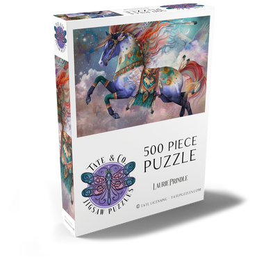 Darstellung des Puzzle Motivs DreamChaser Horse Laurie Prindle 500 Puzzle Schachtel Ansicht2