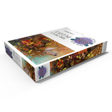 Darstellung des Puzzle Motivs Forest Spirit: Fall Horse Laurie Prindle 500 Puzzle Schachtel Ansicht1