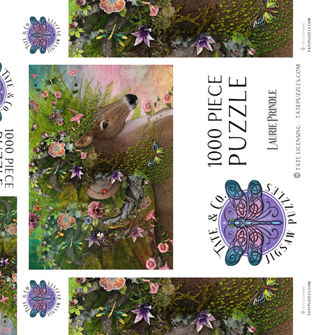 Darstellung des Puzzle Motivs Waldgeist: Frühlingspferd - Laurie Prindle Forest Spirit: Spring Horse Laurie Prindle 1000 Puzzle Schachtel 3D Modell
