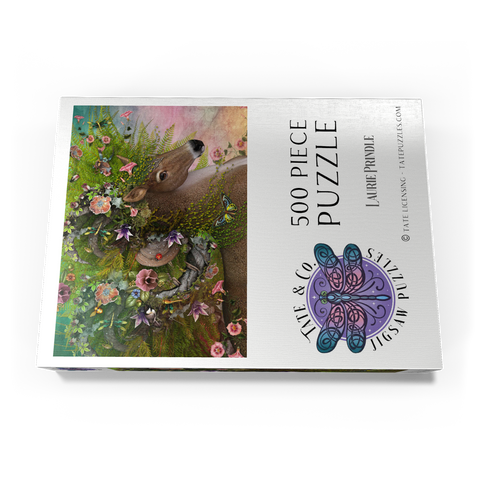 Darstellung des Puzzle Motivs Waldgeist: Frühlingspferd - Laurie Prindle Forest Spirit: Spring Horse Laurie Prindle 500 Puzzle Schachtel Ansicht3
