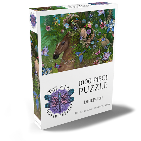 Darstellung des Puzzle Motivs Waldgeist: Sommerpferd - Laurie Prindle Forest Spirit: Summer Horse Laurie Prindle 1000 Puzzle Schachtel Ansicht2