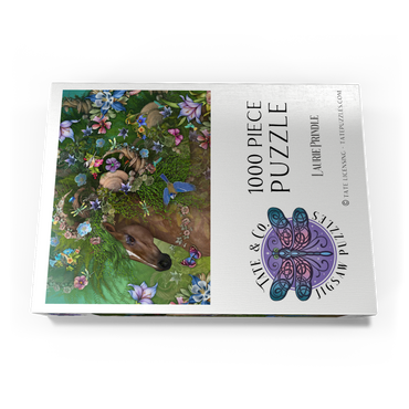 Darstellung des Puzzle Motivs Forest Spirit: Summer Horse Laurie Prindle 1000 Puzzle Schachtel Ansicht3