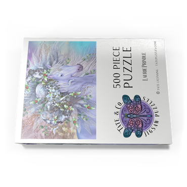 Darstellung des Puzzle Motivs Forest Spirit: Winter Horse Laurie Prindle 500 Puzzle Schachtel Ansicht3