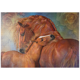 Darstellung des Puzzle-Motivs MotherLove Pferd - Laurie Prindle – Puzzleteile: 1000